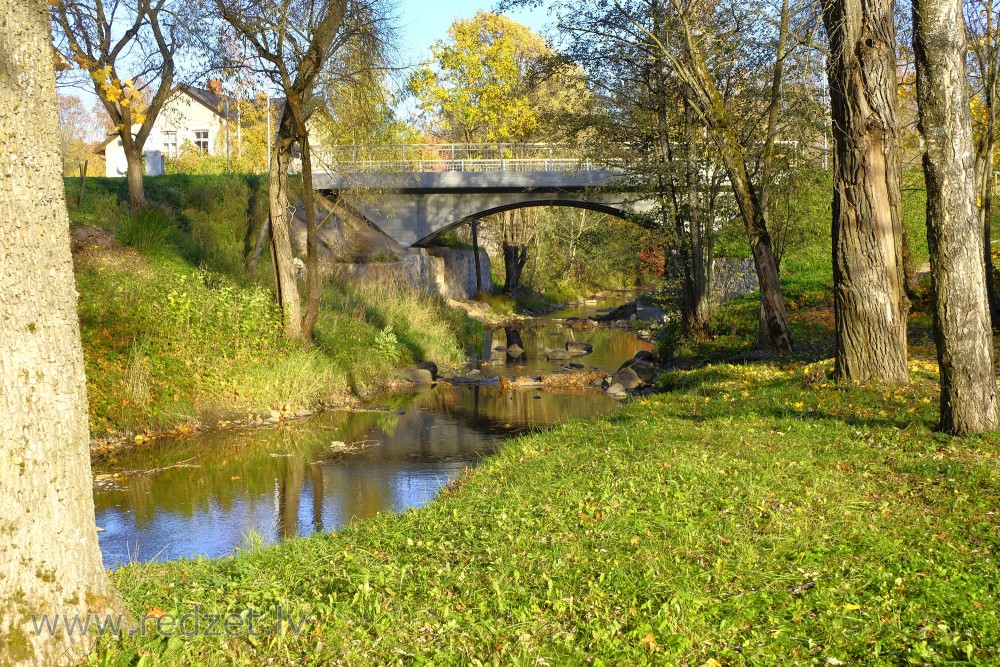 Bridge Over the River Rauna, Latvia
