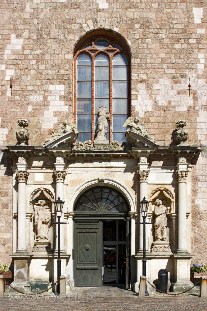 Front portal of St. Peter's Church in Riga