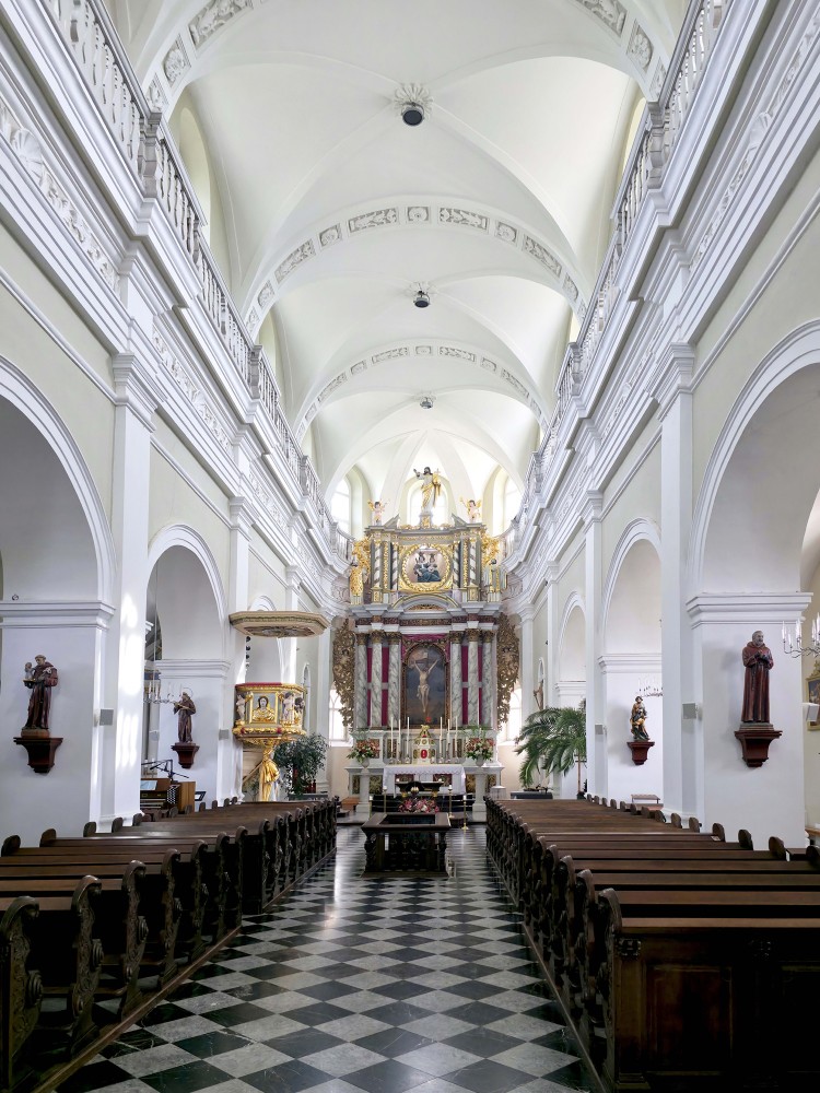 Interior of Skaistkalne Catholic Church