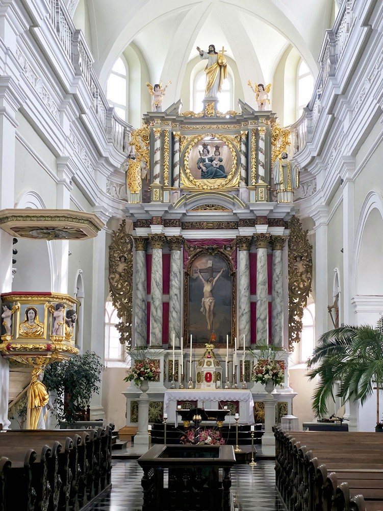 Interior of Skaistkalne Roman Catholic church