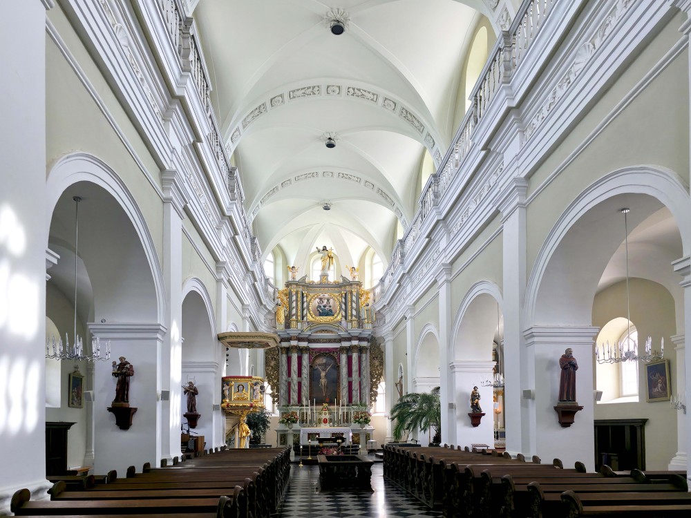 Interior of Skaistkalne Roman Catholic church