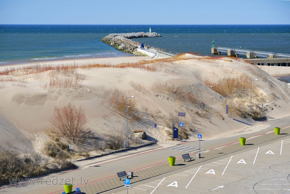 view of Ventspils South Pier