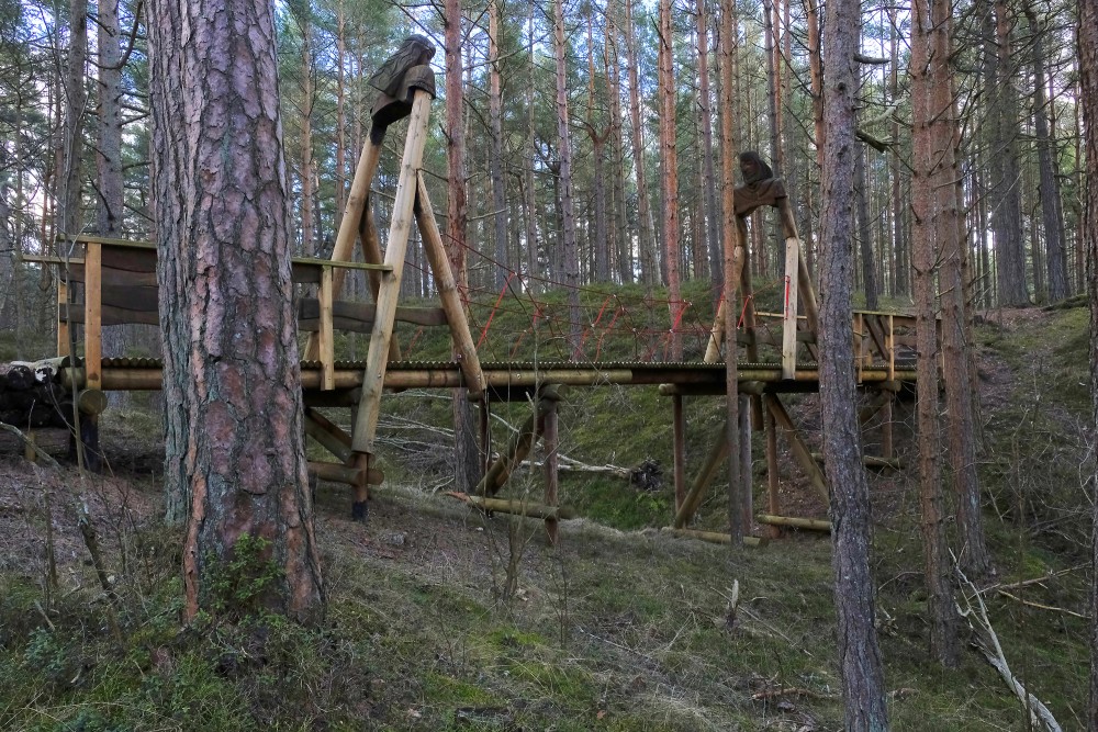 Wooden Bridge On Bernāti Nature Trails