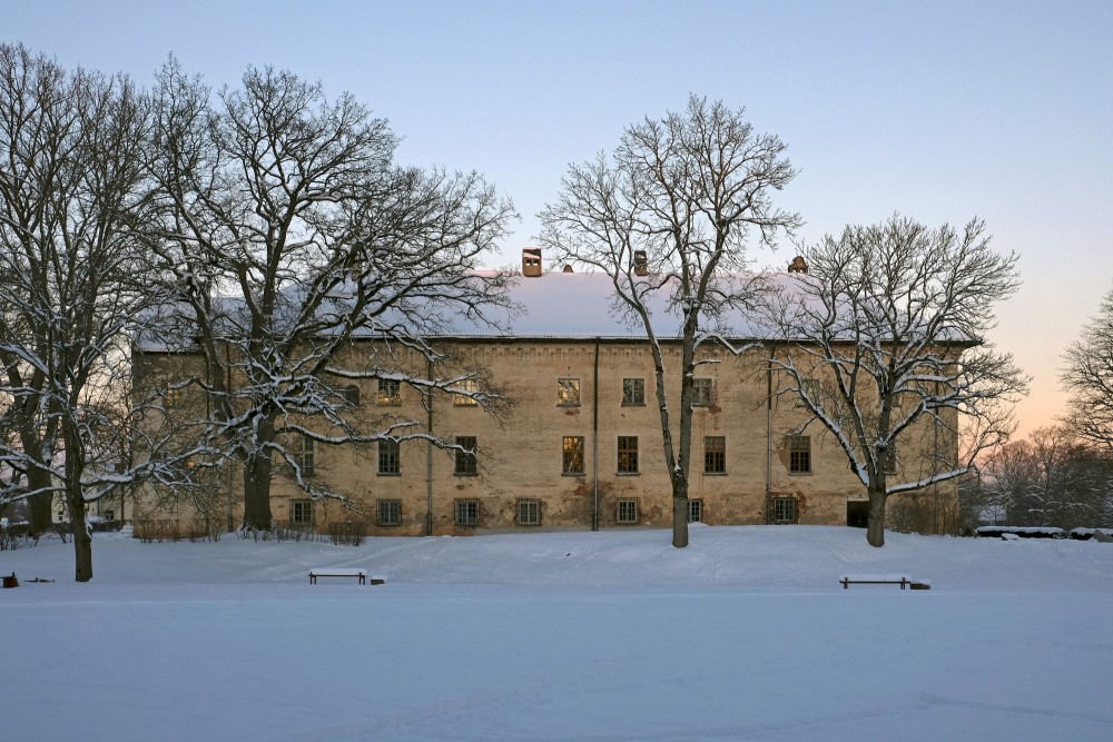 Dundaga Medieval Castle in Winter