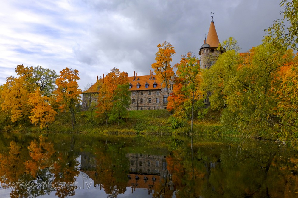 Cesvaine Palace in Autumn