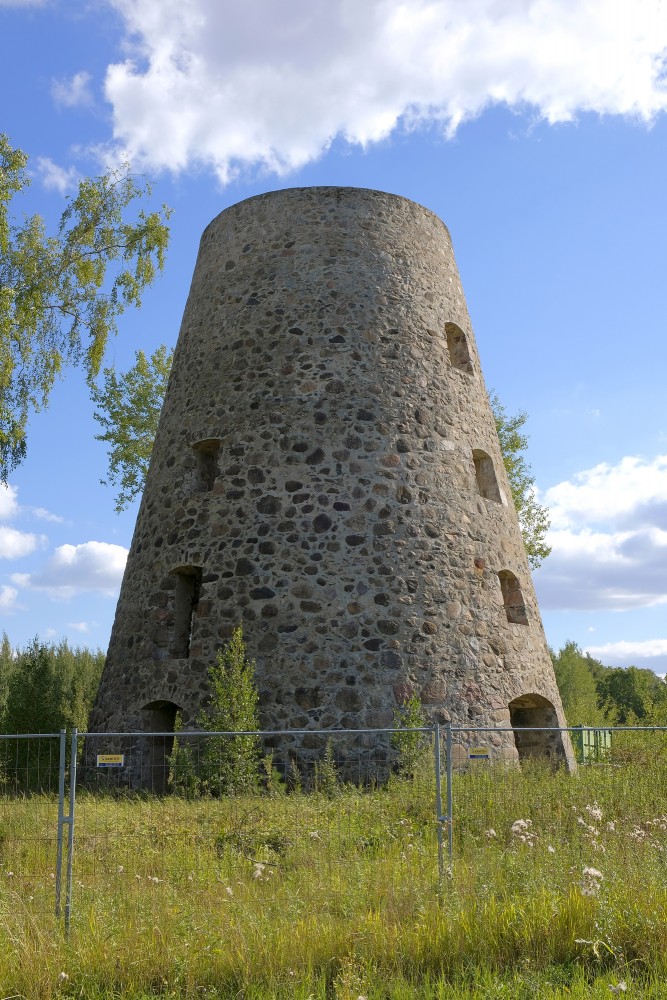 Windmill near the houses of Baloži (Barkava parish)