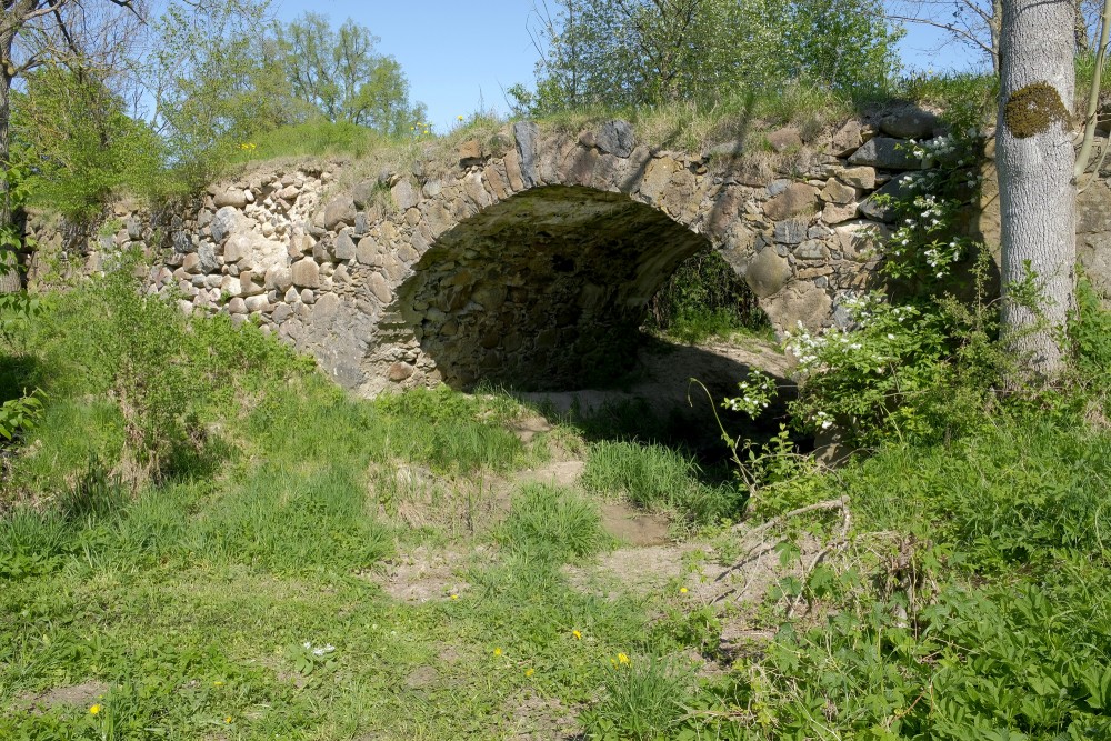 Mūrmuiža Arched Stone Bridge over River Vilce