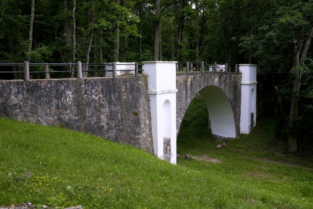 Stone Bridge over a Ravine in Durbe Castle Park