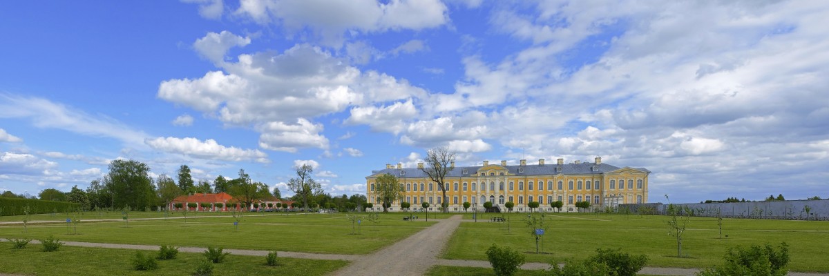 Panorama of Rundāle Palace