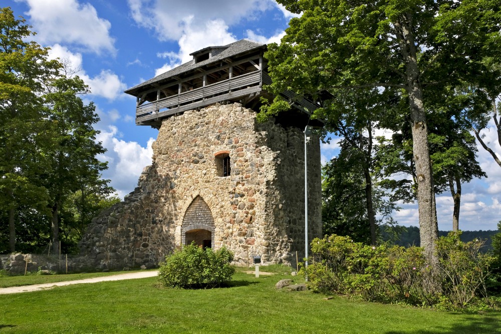 Castle Of Livonian Order In Sigulda