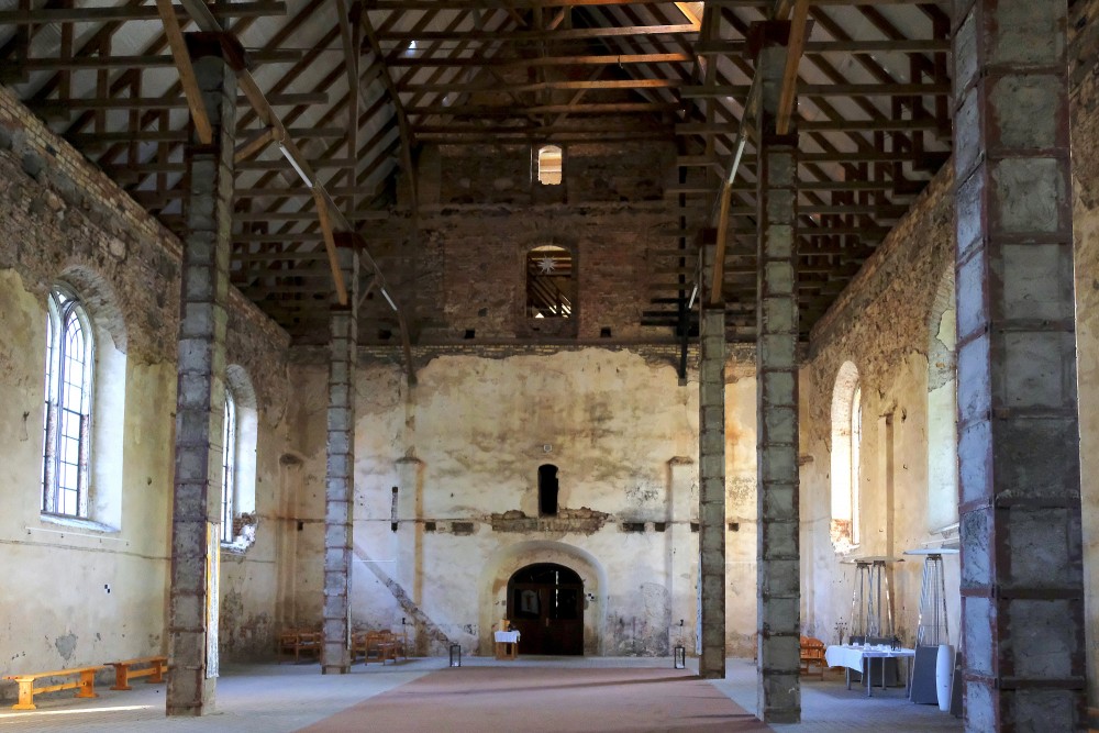 Interior of Iecava Lutheran Church