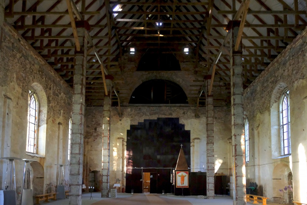 Interior of Iecava Lutheran Church