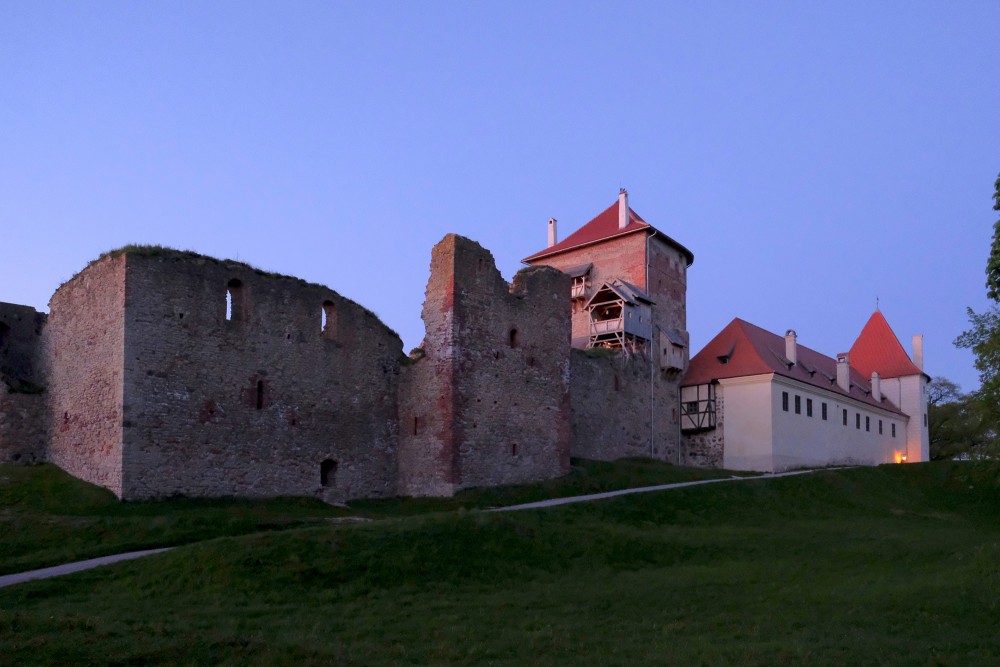 Bauska Castle at Night