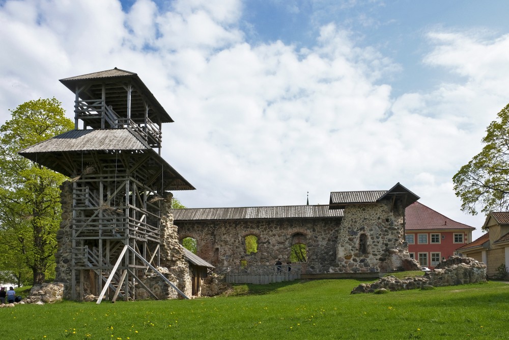 Limbaži Medieval Castle Ruins and Panorama Tower