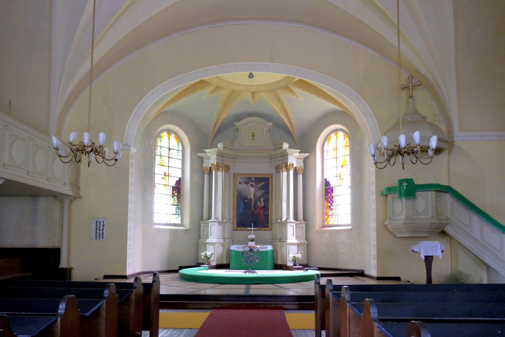 Interior of Rauna Lutheran Church