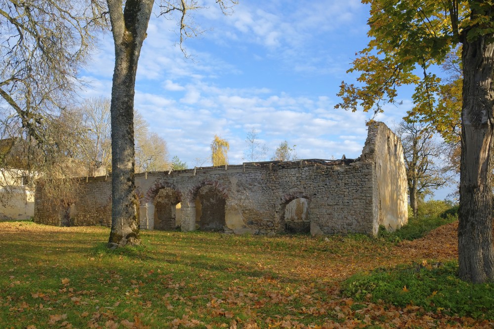 Ruins Of Liepa Manor Farm Building