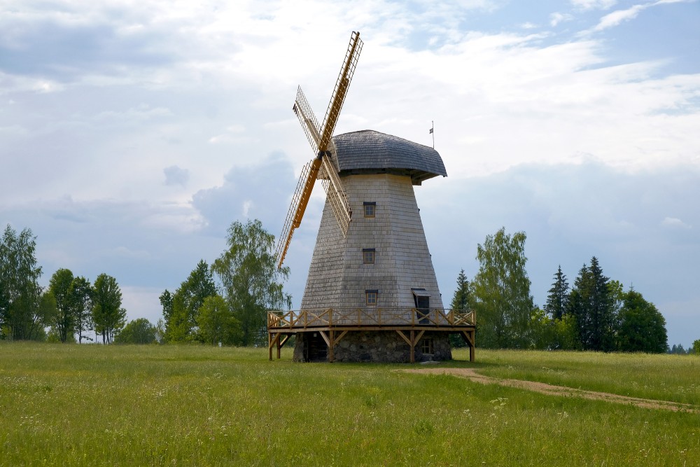 Windmill in the open-air museum "Vēveri"