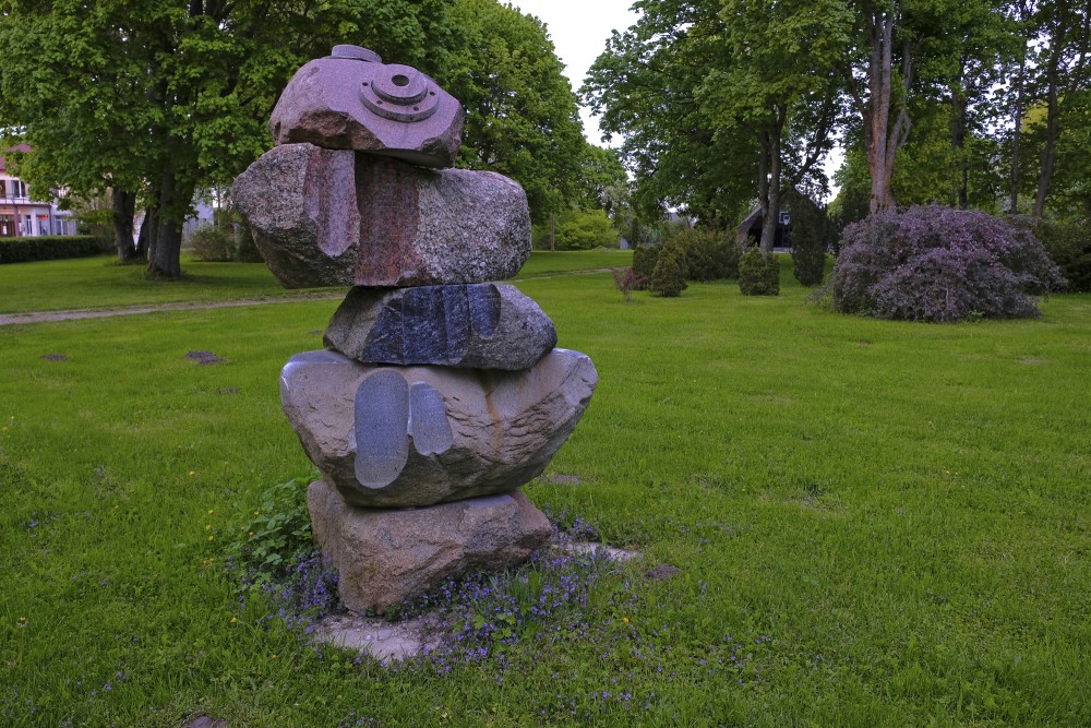 Stone Sculpture In Rucava