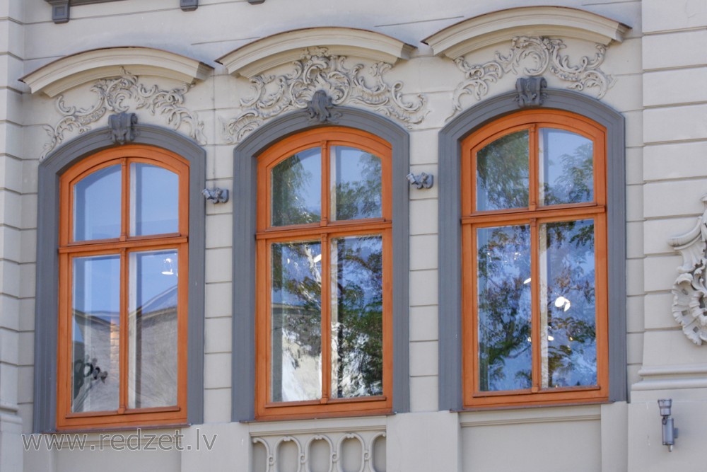 Historic Facade Fragment with Windows