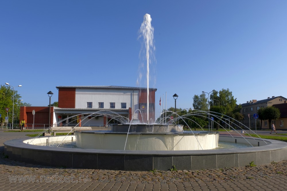 Fountain in Līvāni, Latvia