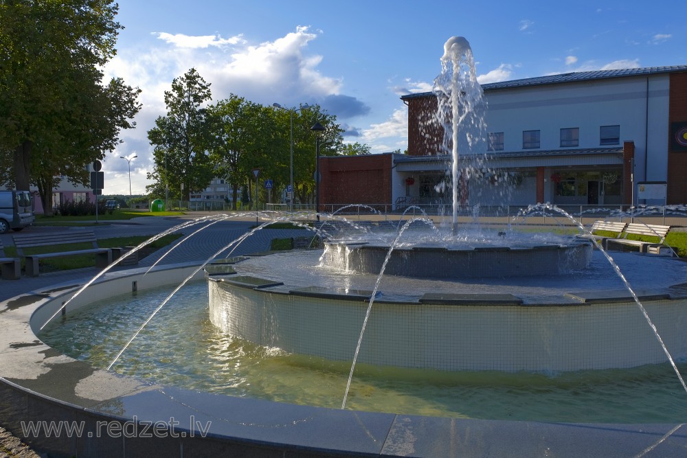 Fountain in Līvāni, Latvia