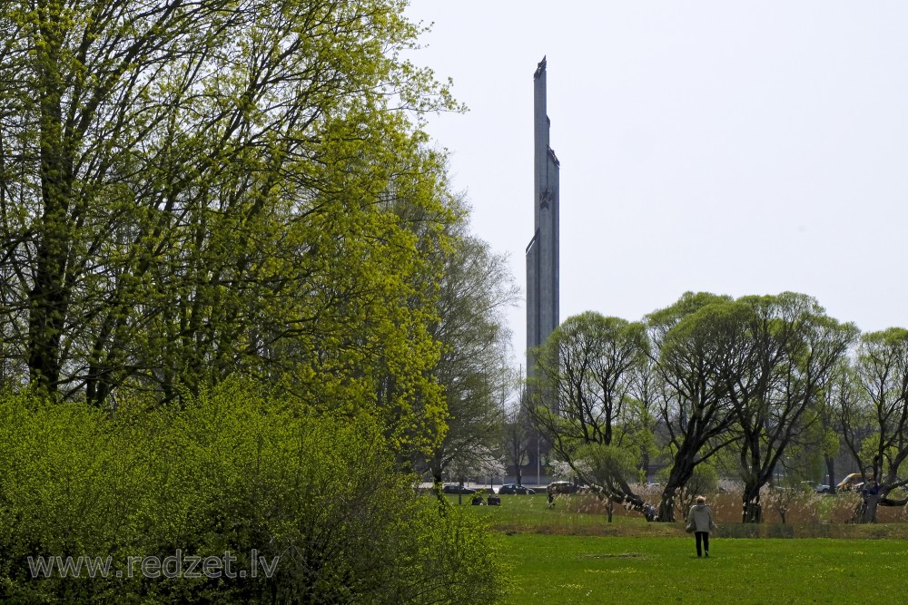 Victory Monument in Victory Park in Riga