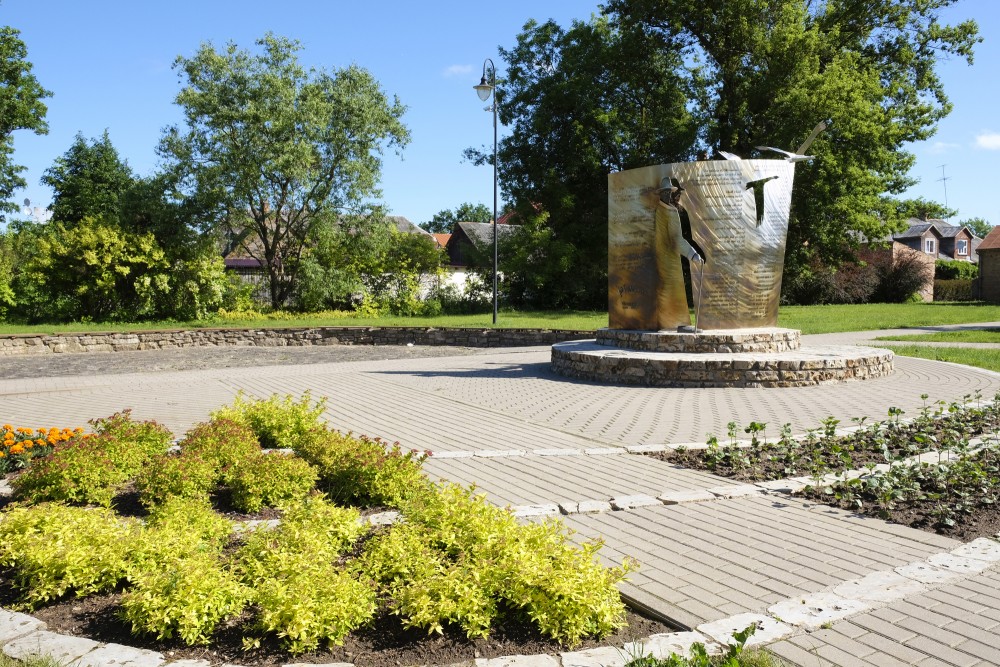 Monument of Vilis Plūdonis in Bauska