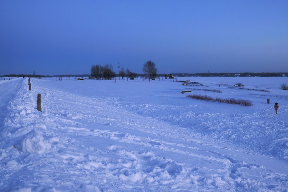 Salaspils Beach in Winter