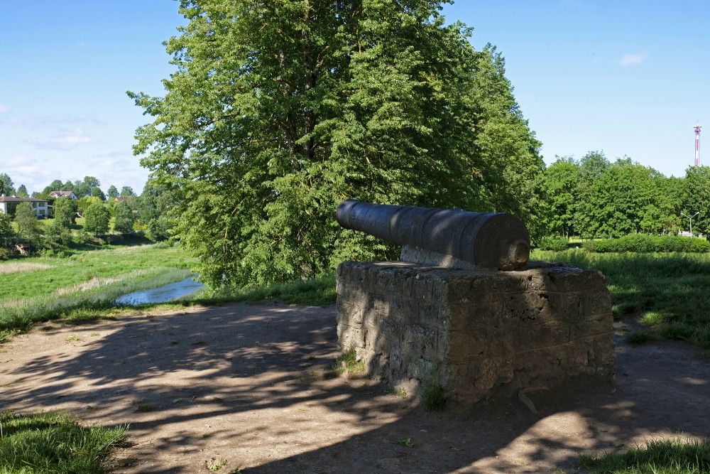 Cannon at Bauska Castle