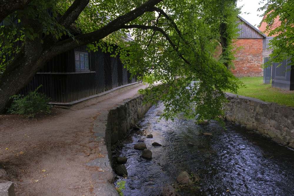 Alekšupīte River near the Kuldīga District Council