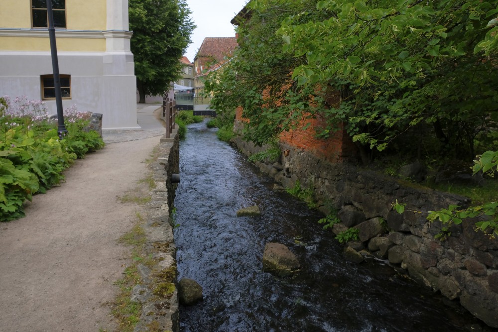 Alekšupīte River near the Kuldīga District Council