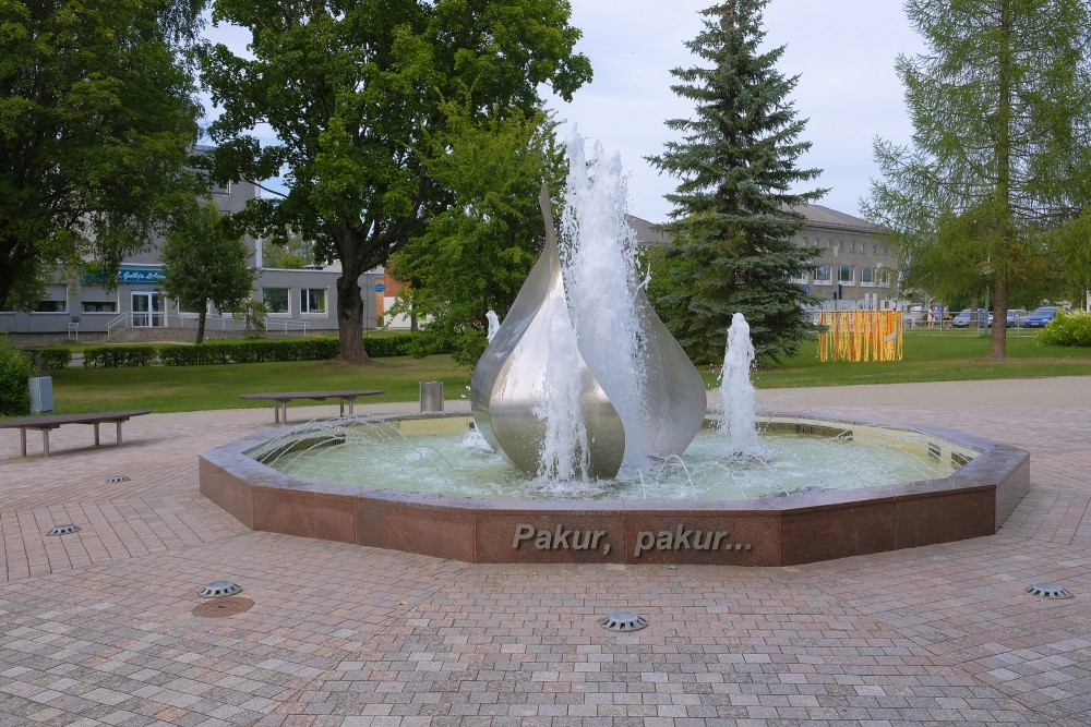 Fountain "Pakur, pakur...", The Central Square of Gulbene