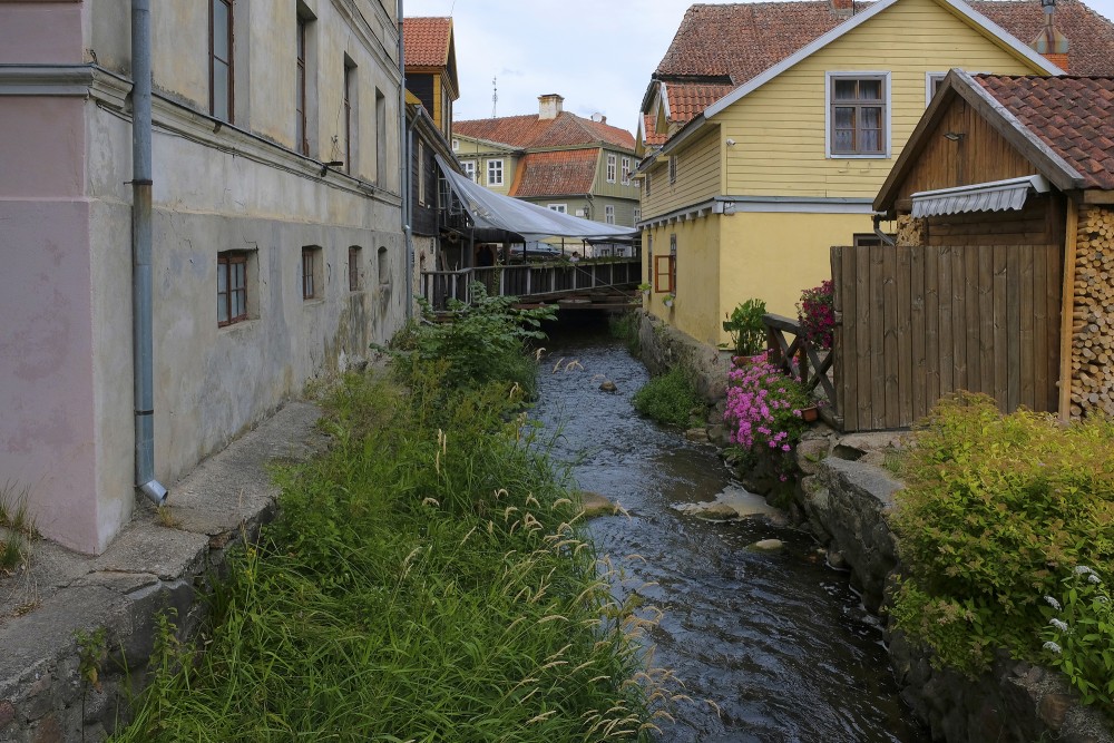 Alekšupīte River near Pasta Street