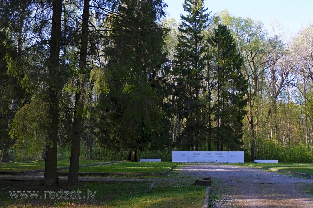 Monument to Victims of Fascist Terror in RAF Residential Block, Jelgava, Latvia