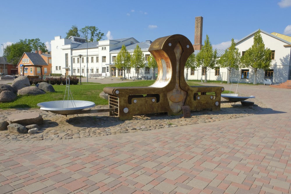 Environmental Art Object "Scales" in Jēkabpils