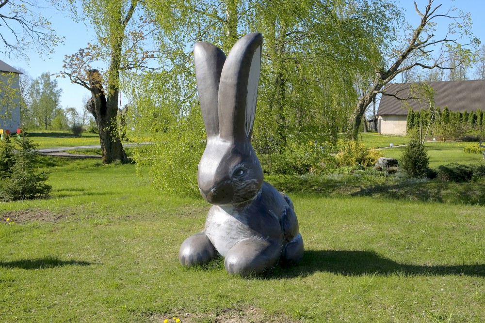 Hare Sculpture in Bukaiši, Latvia