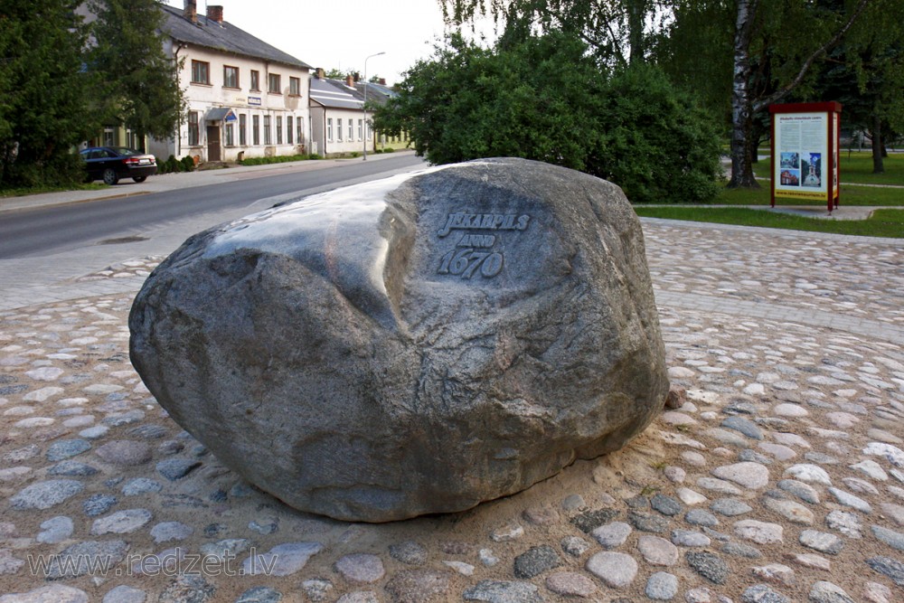 Memorial Stone for Jekabpils 330 year's birthday