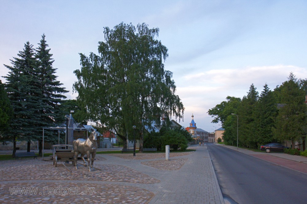 Brīvības Street in Jēkabpils