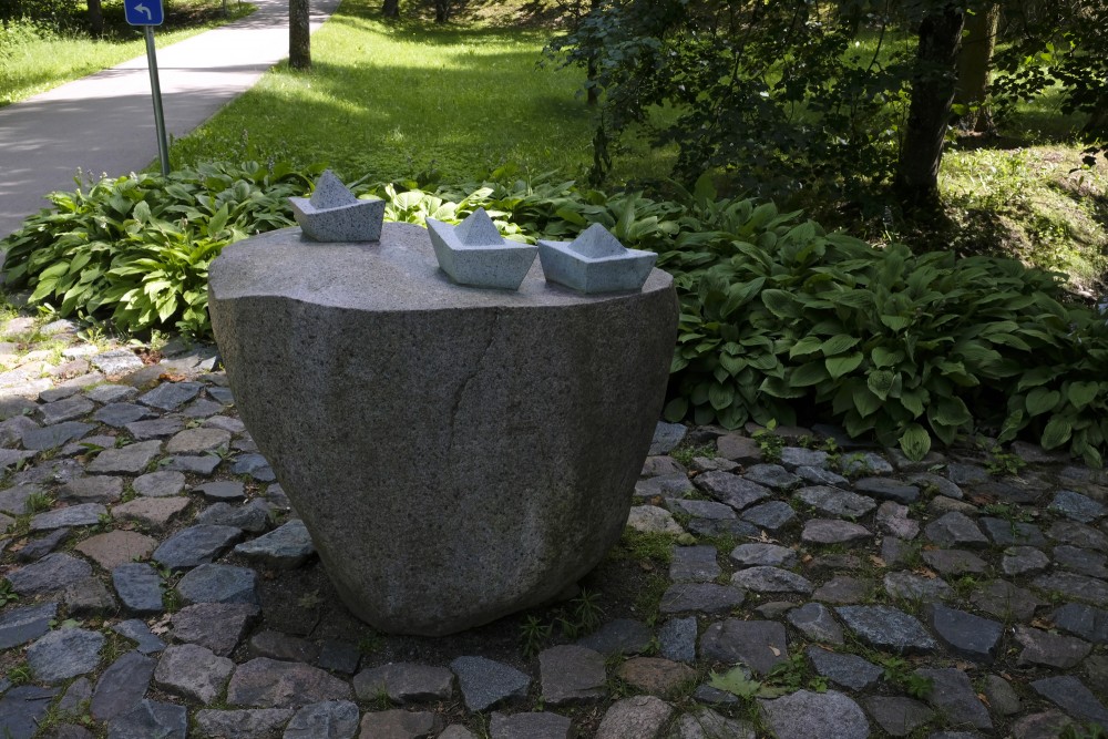 Anete Bajāre, Sculpture "Flow" in Ogre Town