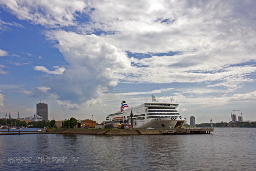 Ferry Tallink at the Riga Passenger Port