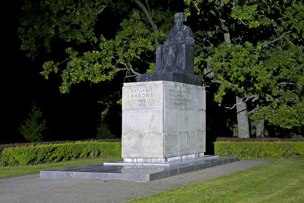 Monument to Krišjānis Barons in Sigulda