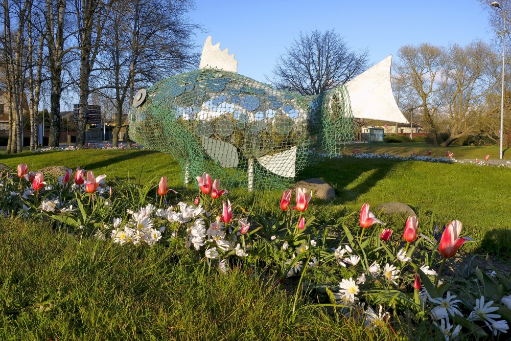 Flower Sculpture "Underwater World" in Ventspils