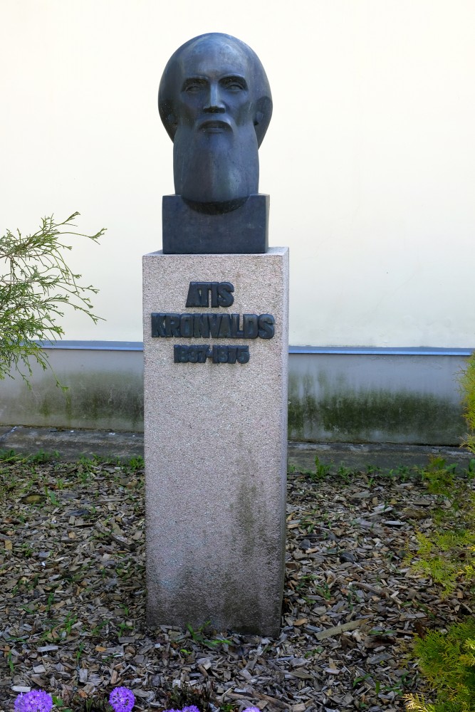 Monument Of Atis Kronvalds In Durbe