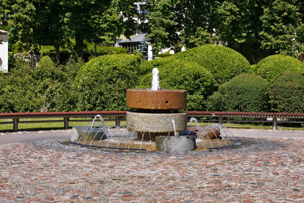 Fountain in Mill Square, Ventspils