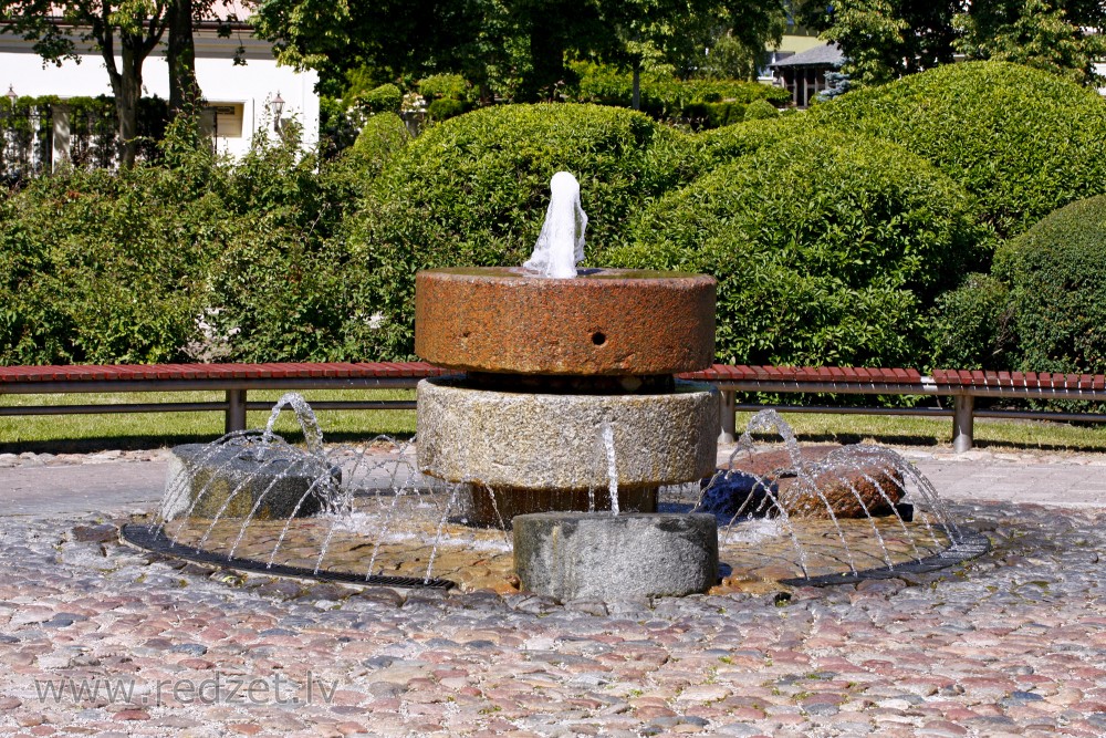 Fountain in Mill Square, Ventspils