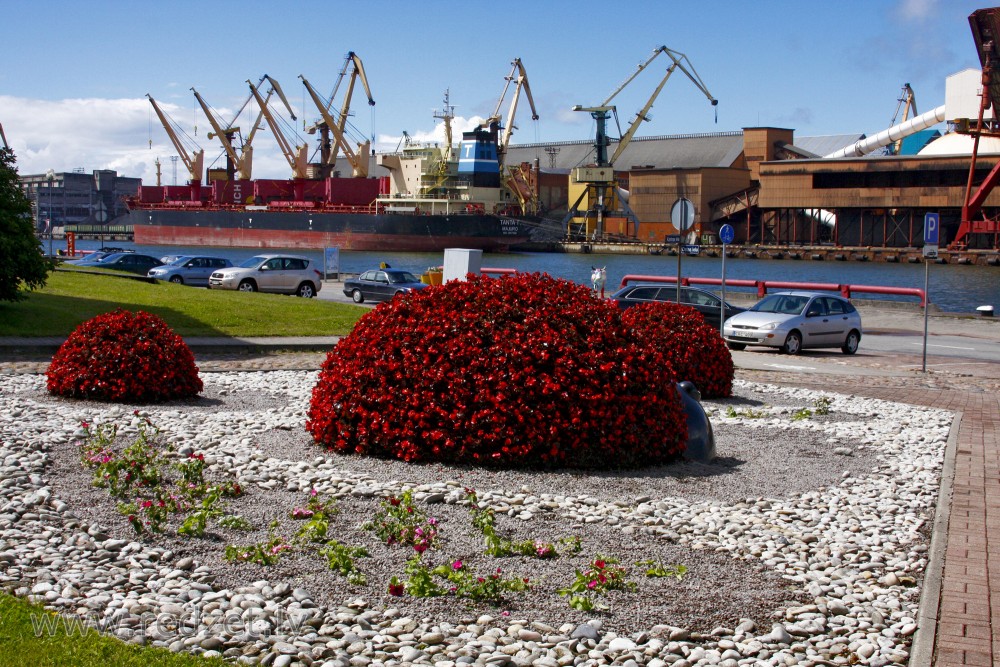 Flower sculpture – Ladybirds (Ventspils)