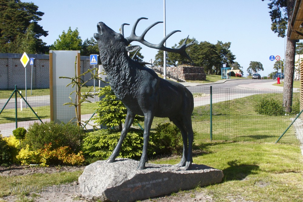 Deer sculpture in Ventspils