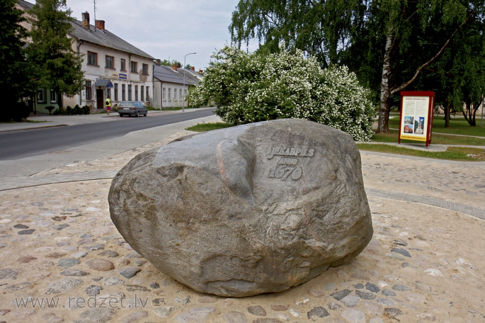 Memorial Stone for Jekabpils 330 year's birthday