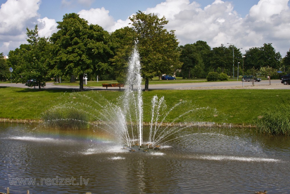Vidumupīte Fountain In Ventspils