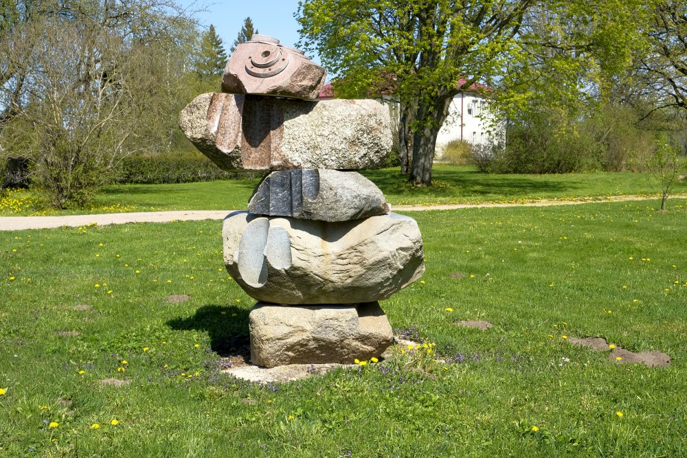 Stone Sculpture In Rucava